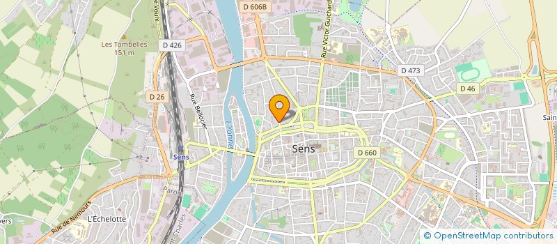 localisation de l'entreprise SCI JCV  SENS