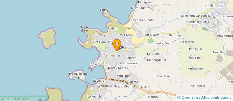 localisation de l'entreprise SCI JCV  LANDUNVEZ