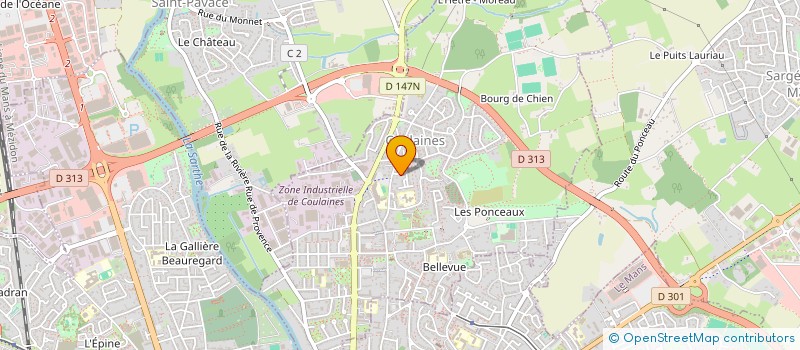 localisation de l'entreprise SCI JCVE  COULAINES