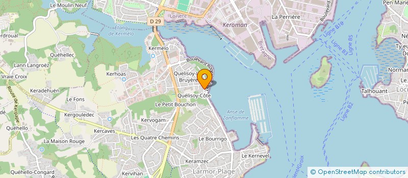 localisation de l'entreprise SCI JCVM  LARMOR-PLAGE