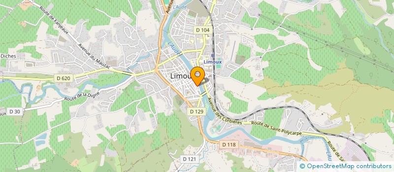 localisation de l'entreprise SCI JD  LIMOUX