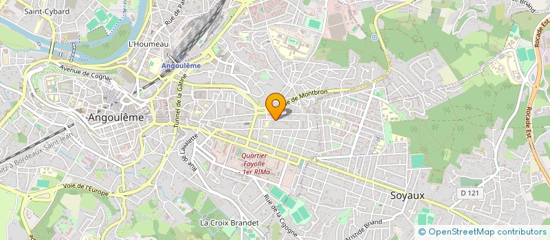 localisation de l'entreprise SCI JD HARING IMMO à ANGOULEME