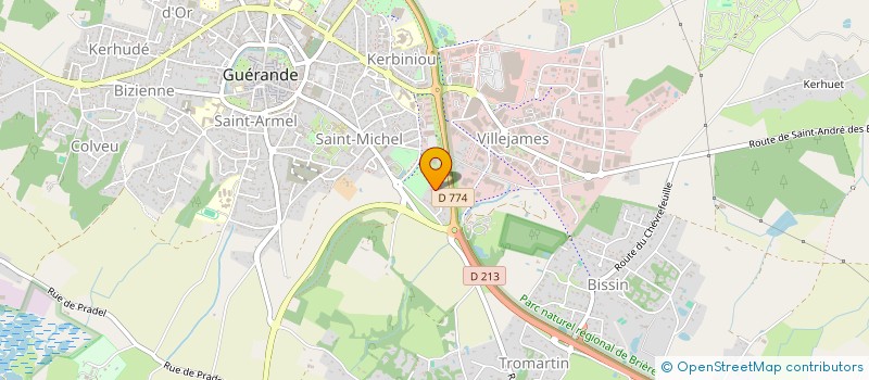 localisation de l'entreprise SCI JD PICHAUD  GUERANDE