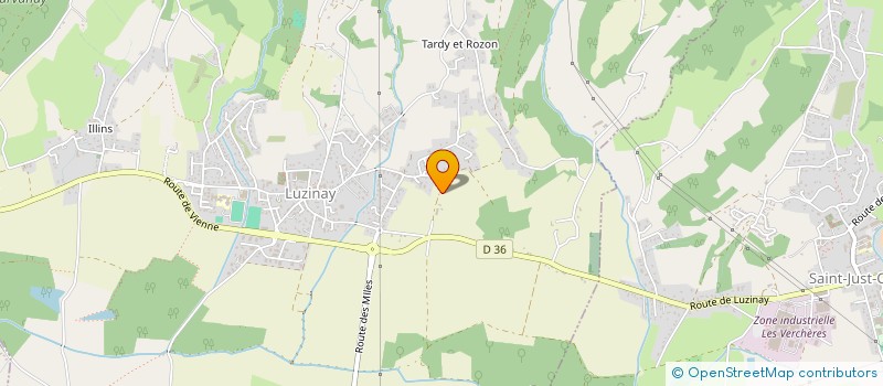 localisation de l'entreprise SCI JD.SP  LUZINAY
