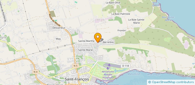 localisation de l'entreprise SCI JD2 à SAINT-FRANCOIS