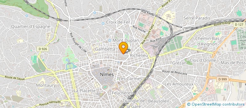 localisation de l'entreprise SCI JD3D à NIMES