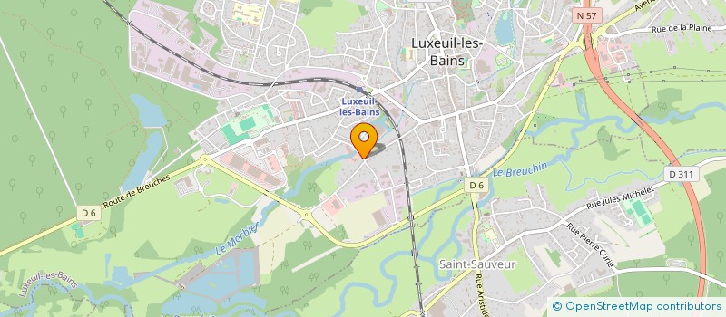 localisation de l'entreprise SCI JDAC à LUXEUIL-LES-BAINS