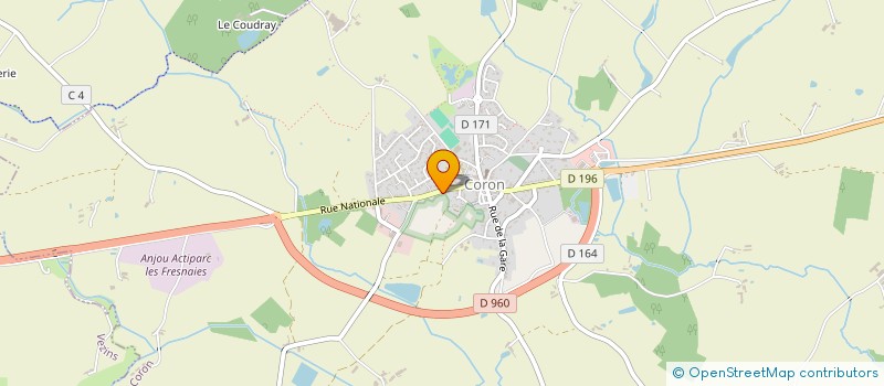 localisation de l'entreprise SCI JDB 2011  CORON