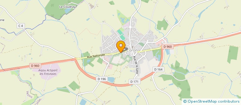 localisation de l'entreprise SCI JDB 2019  CORON