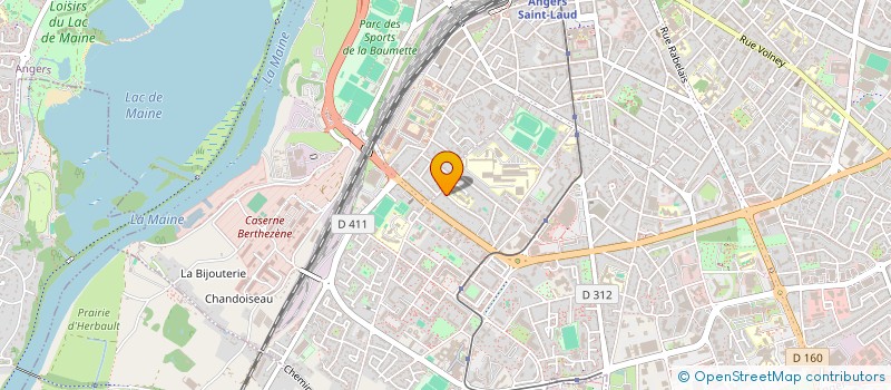 localisation de l'entreprise SCI JDB à ANGERS