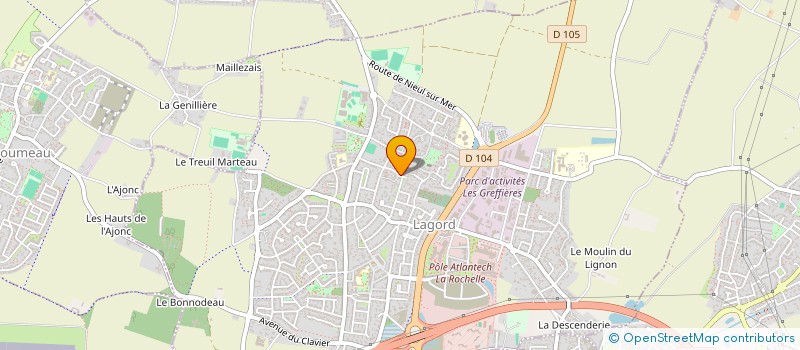 localisation de l'entreprise SCI JDB SCL  LAGORD