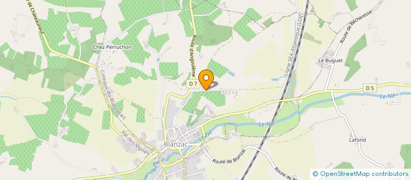 localisation de l'entreprise SCI JDBCARD  COTEAUX-DU-BLANZACAIS