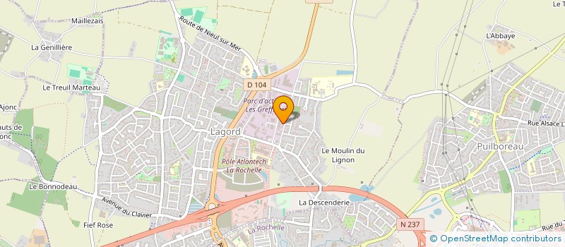 localisation de l'entreprise SCI JDBR  LAGORD