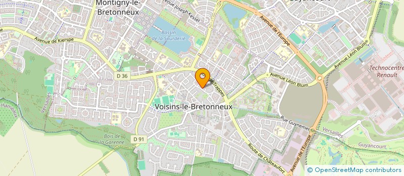 localisation de l'entreprise SCI JDC  VOISINS-LE-BRETONNEUX