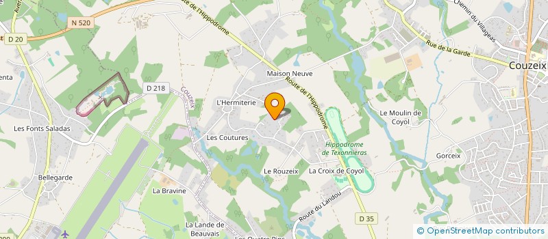 localisation de l'entreprise SCI JDC IMMO à COUZEIX