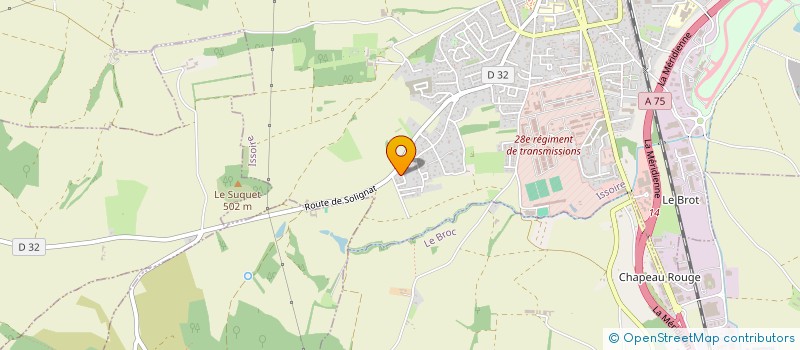 localisation de l'entreprise SCI JDDA  ISSOIRE