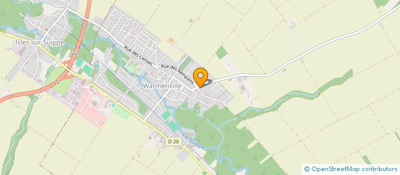 localisation de l'entreprise SCI JDF à WARMERIVILLE