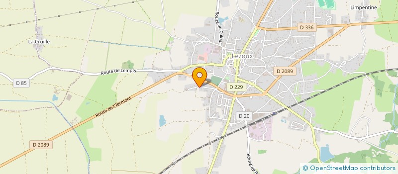 localisation de l'entreprise SCI JDG  LEZOUX