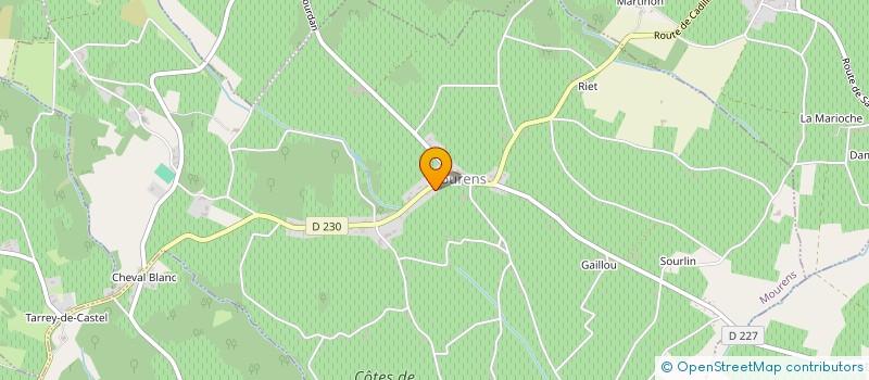 localisation de l'entreprise SCI JDM LARRIBAUD  MOURENS