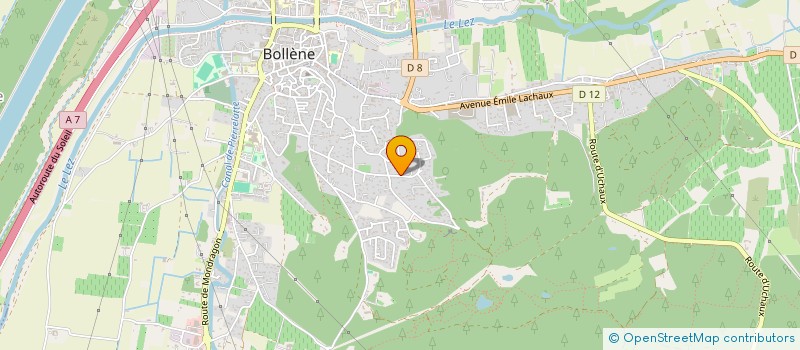 localisation de l'entreprise SCI JDNF  BOLLENE