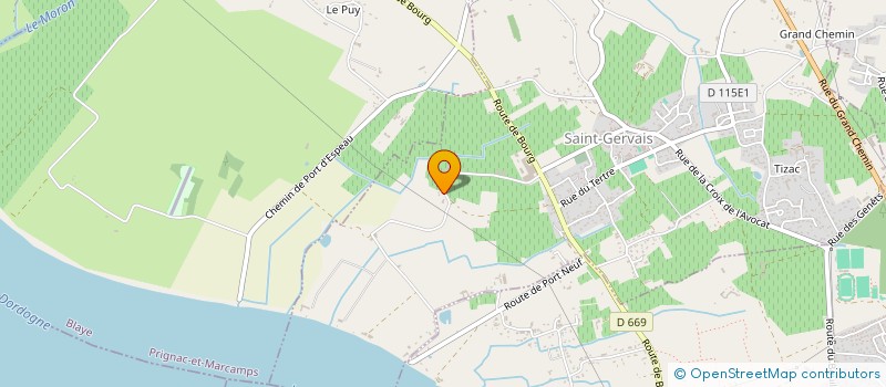 localisation de l'entreprise SCI JDR IMMOBILIER  SAINT-GERVAIS