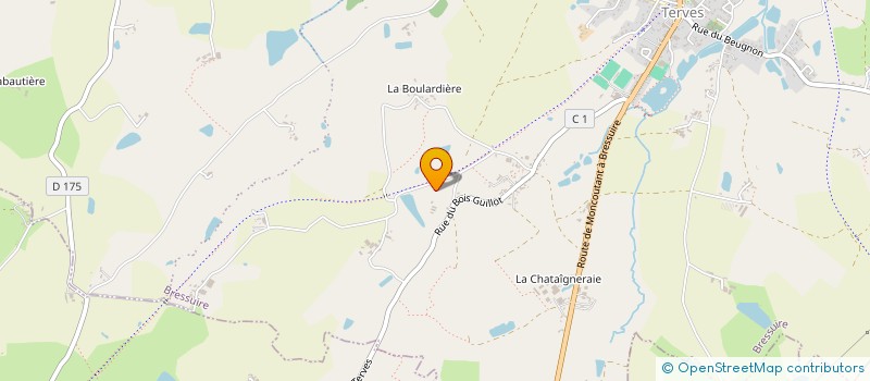 localisation de l'entreprise SCI JDRV  BRESSUIRE