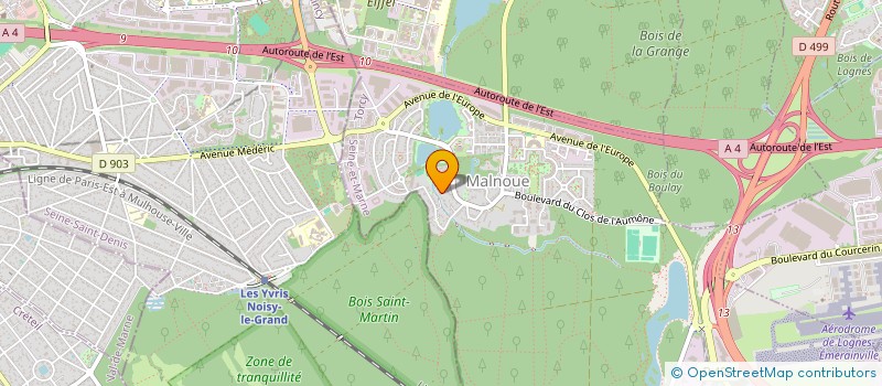 localisation de l'entreprise SCI JDS  EMERAINVILLE