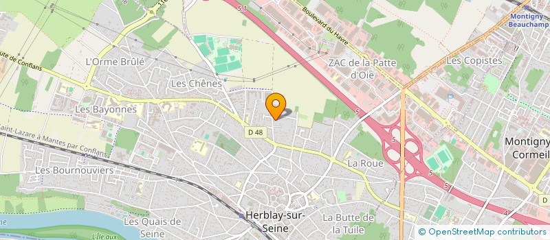 localisation de l'entreprise SCI JDSA  HERBLAY-SUR-SEINE