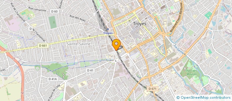 localisation de l'entreprise SCI JDV à TROYES