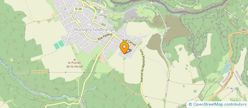 localisation de l'entreprise SCI JE 2 LO  HUSSIGNY-GODBRANGE