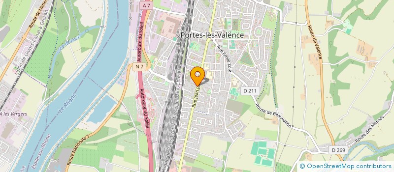 localisation de l'entreprise SCI JE ESPERANCE  PORTES-LES-VALENCE