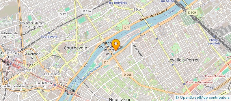 localisation de l'entreprise SCI JE FORT CDG à NEUILLY-SUR-SEINE