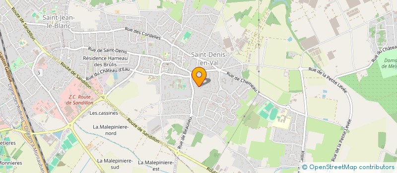 localisation de l'entreprise SCI JE-LE-CLE  SAINT-DENIS-EN-VAL