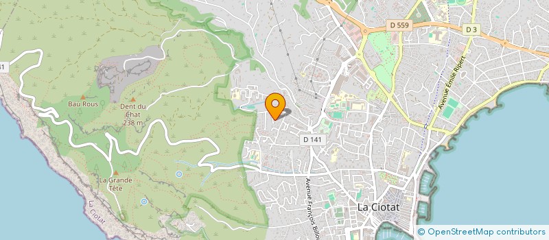 localisation de l'entreprise SCI JE.T.SA  LA CIOTAT