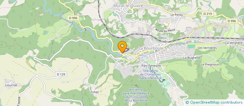 localisation de l'entreprise SCI JEAAA  LA BOURBOULE