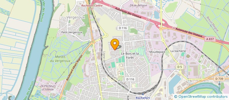 localisation de l'entreprise SCI JEACLAHEL  ROCHEFORT