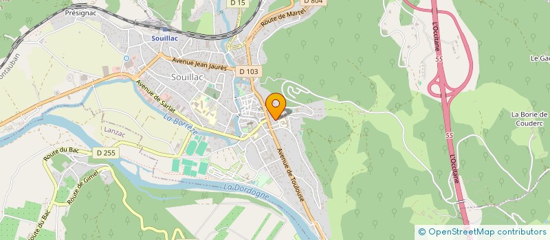 localisation de l'entreprise SCI JEAGUI  SOUILLAC