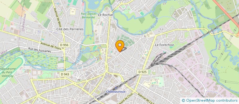 localisation de l'entreprise SCI JEALICE INVESTISSEMENTS à CHATEAUROUX