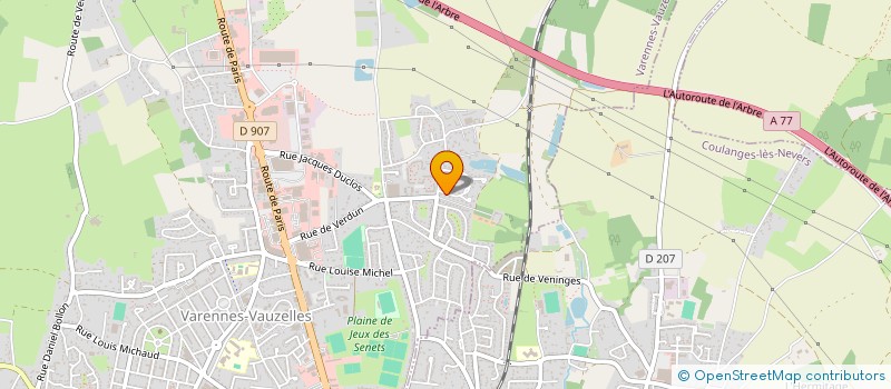 localisation de l'entreprise SCI JEALIMAR  VARENNES-VAUZELLES