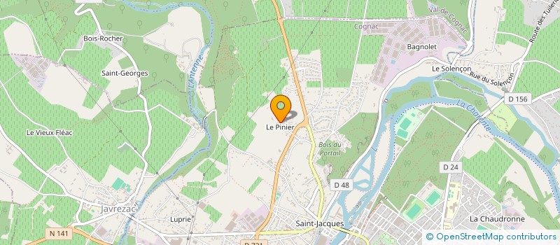 localisation de l'entreprise SCI JEAMMET à COGNAC