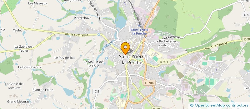 localisation de l'entreprise SCI JEAN 2 à SAINT-YRIEIX-LA-PERCHE