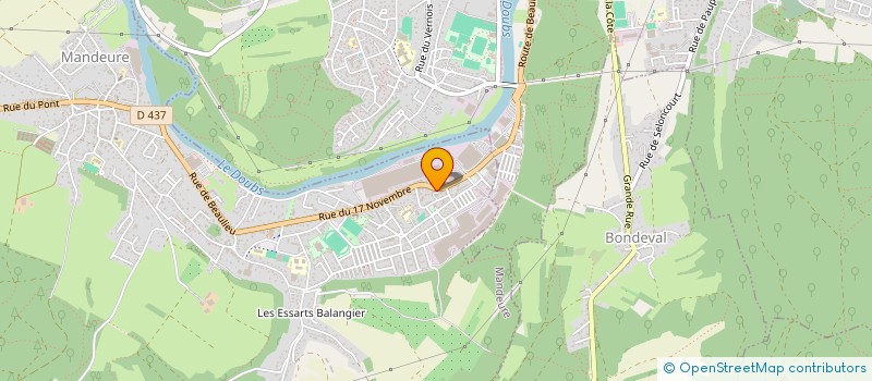 localisation de l'entreprise SCI JEAN  MANDEURE