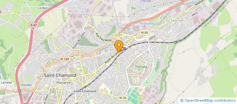 localisation de l'entreprise SCI JEAN ALLEMANE  SAINT-CHAMOND