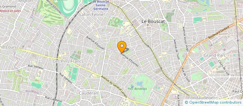 localisation de l'entreprise SCI JEAN BAPTISTE  LE BOUSCAT