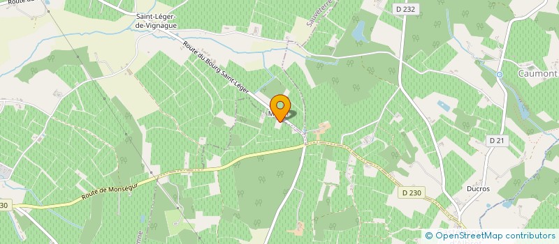 localisation de l'entreprise SCI JEAN-BAPTISTE  SAUVETERRE-DE-GUYENNE