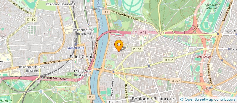 localisation de l'entreprise SCI JEAN BAPTISTE CLEMENT à BOULOGNE-BILLANCOURT