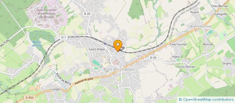 localisation de l'entreprise SCI JEAN BAPTISTE & MARGUERITE GARCON  BONS-EN-CHABLAIS