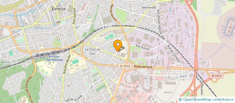 localisation de l'entreprise SCI JEAN BART  EVREUX