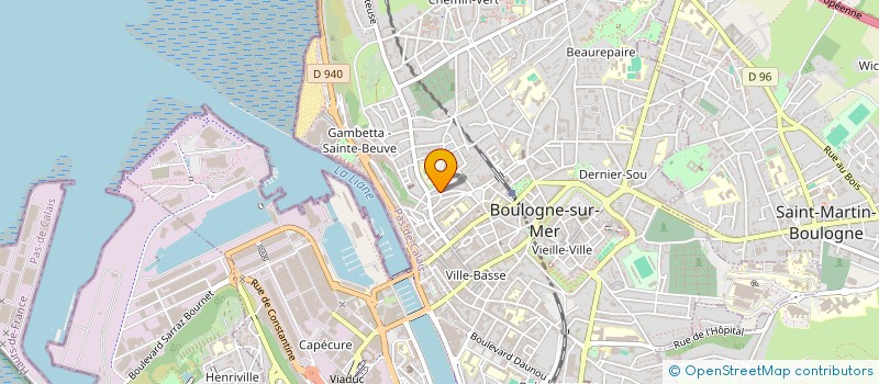 localisation de l'entreprise SCI JEAN BART  BOULOGNE-SUR-MER