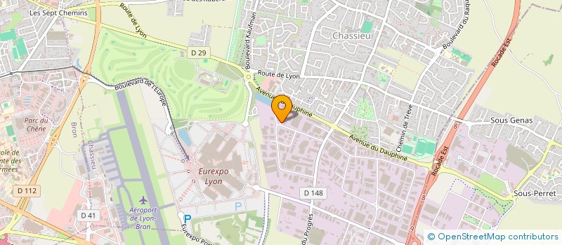 localisation de l'entreprise SCI JEAN BERNARD  CHASSIEU